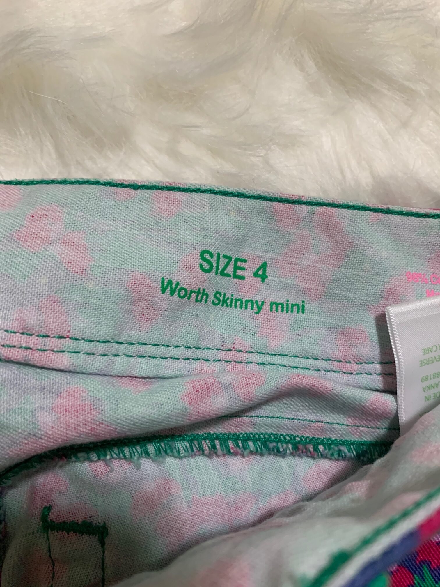 Worth Green and Red Jeans