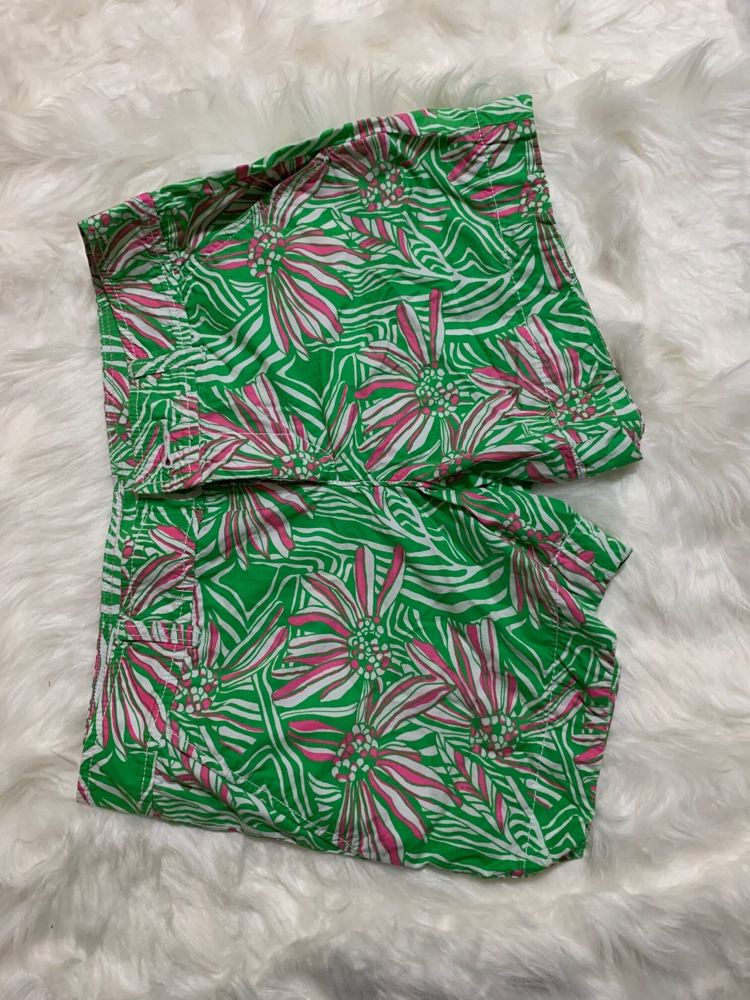 Size 4 Shorts – Pink & Green