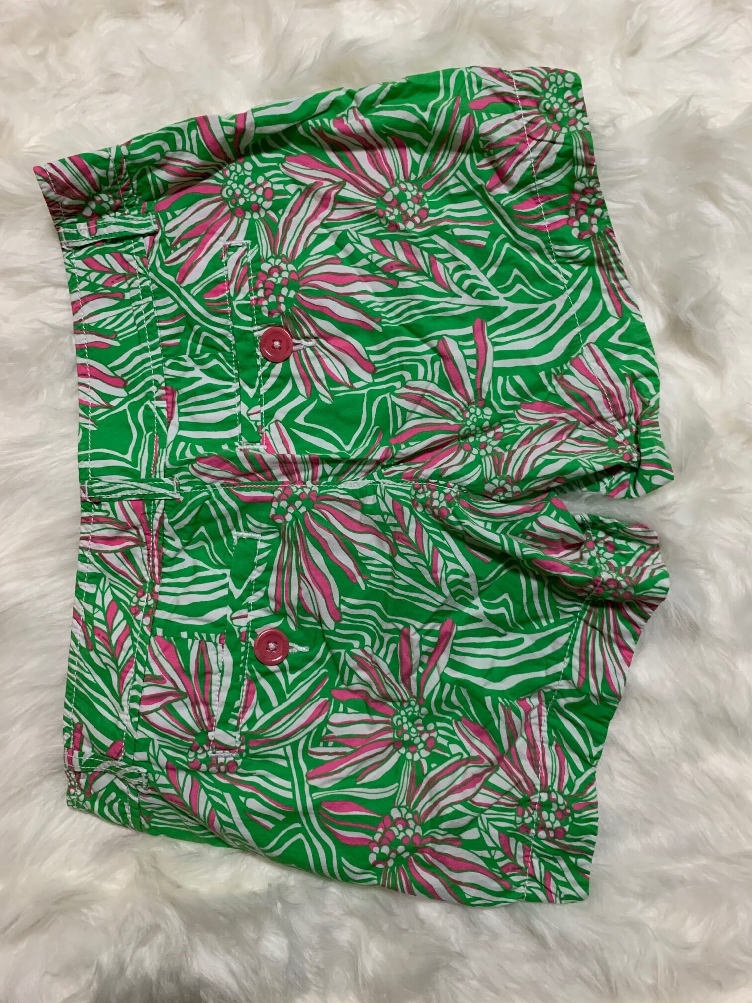 Size 4 Shorts – Pink & Green