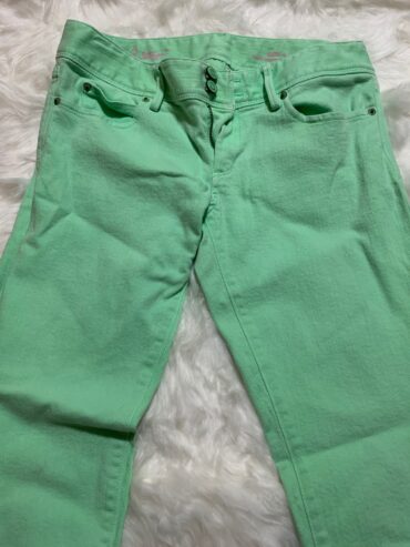 Green Skinny Jeans -Size 4